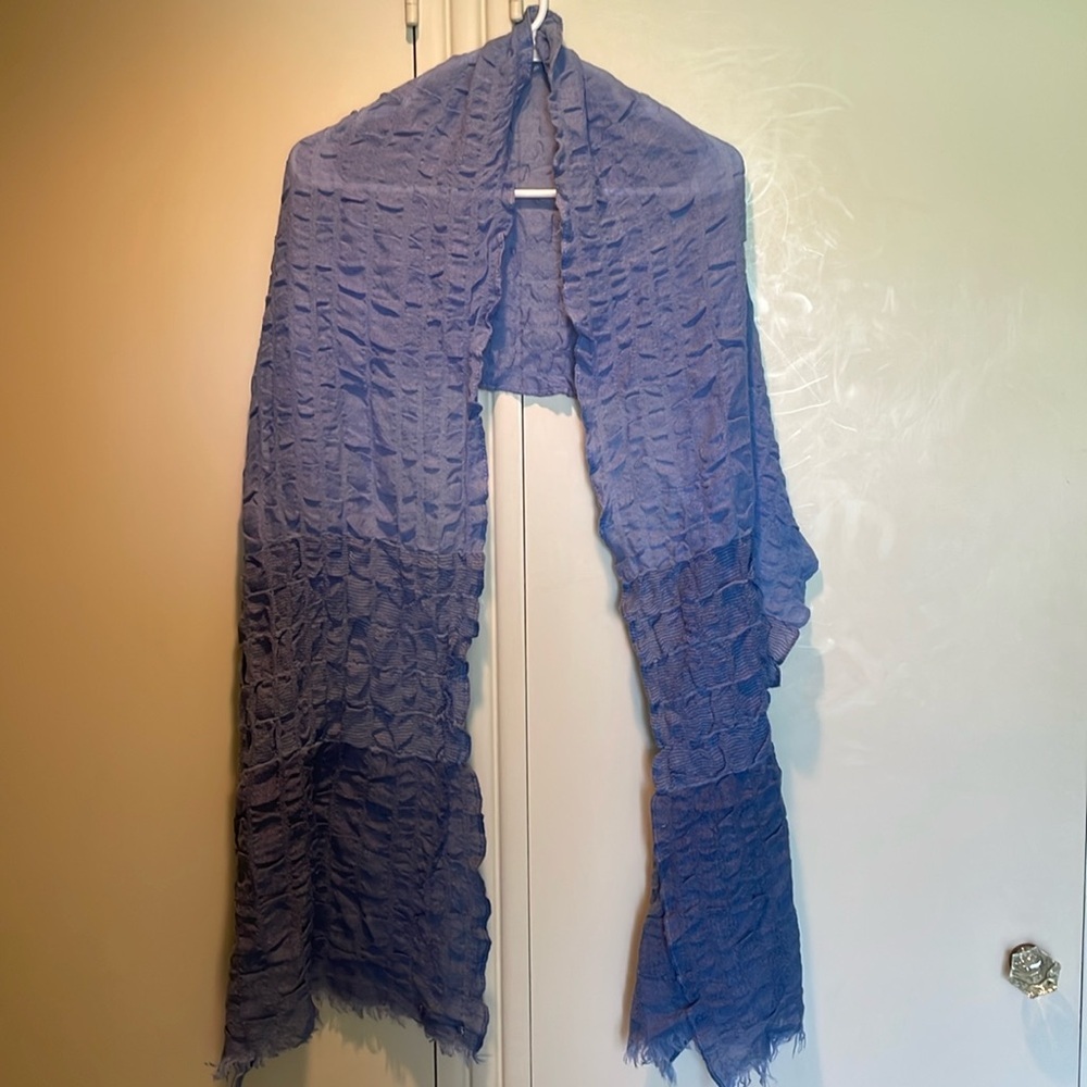 Staring at stars 3 colors of blue scarf